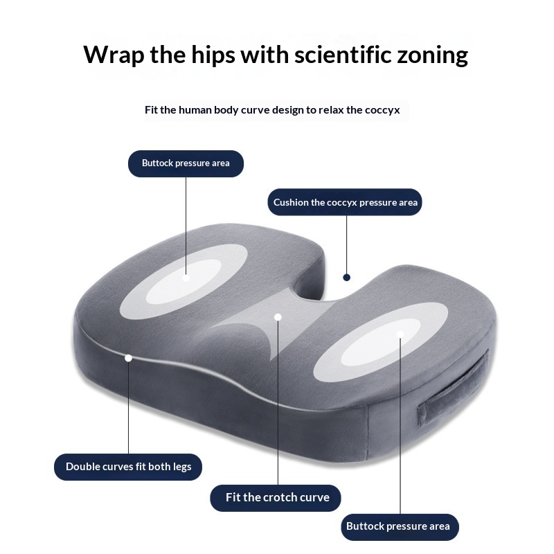 Four-season Seat Cushion For Office Chairs To Combat Prolonged Sitting