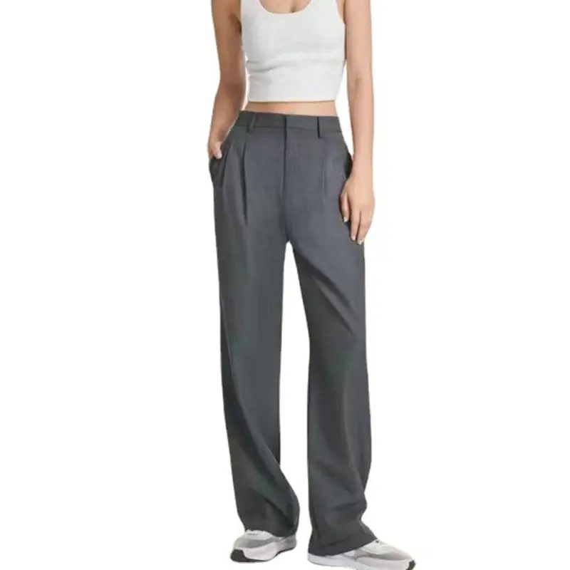 Commuter Drapey Slimming High-Waist Wide-Leg Pants With Pockets