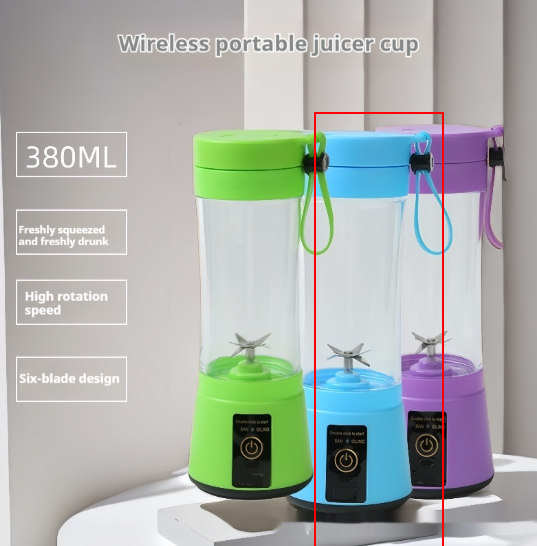Compact Portable Mini Vortex Juice Cup With A Convenient 6-blade Cutter Head For Home Use