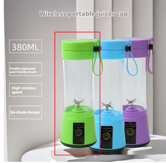 Compact Portable Mini Vortex Juice Cup With A Convenient 6-blade Cutter Head For Home Use