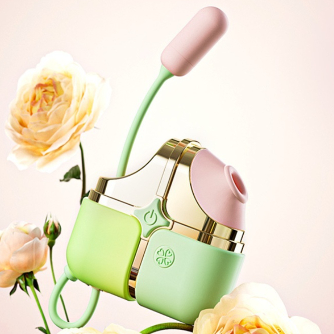 Linglong Suction And Vibrating Female Masturbator Adult Sex Toy