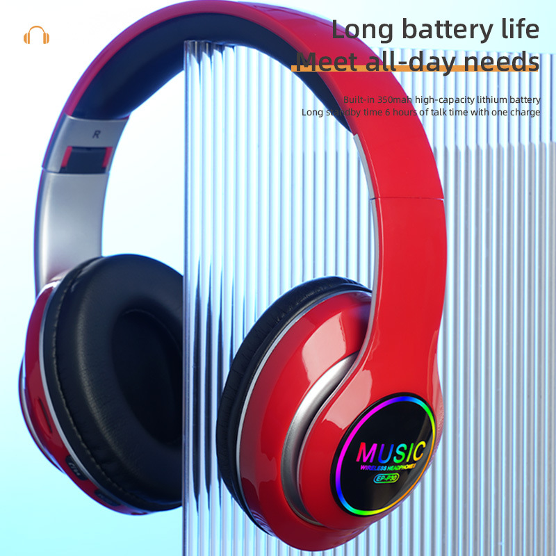 Over-ear Sports Music Headphones With A Foldable Design Card Slot And Bluetooth Connectivity