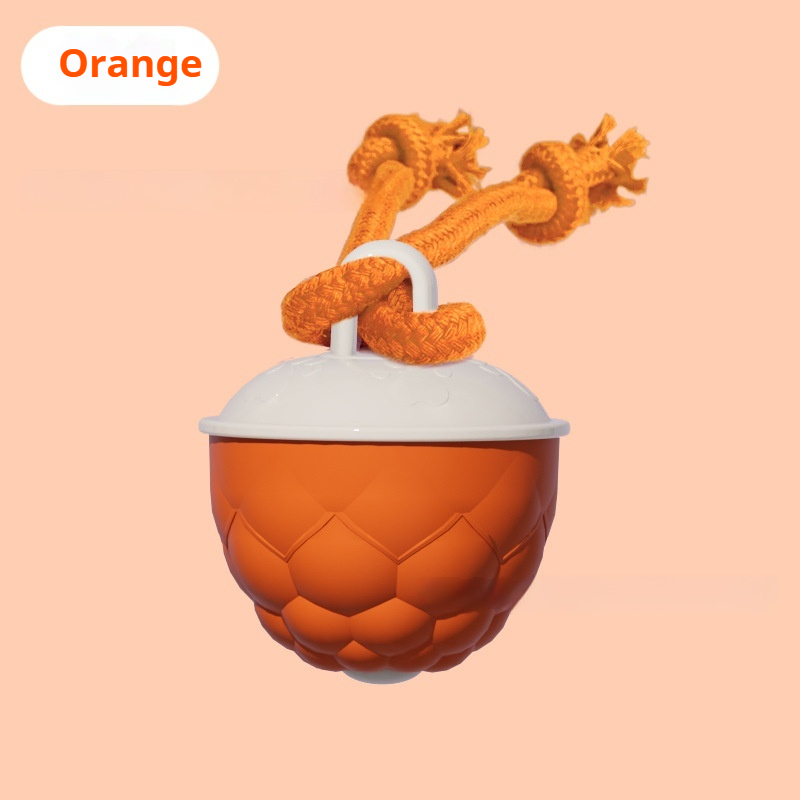 Smart Bite-Resistant Dog Toy Ball With Teeth-Grinding And Sound-Producing Features