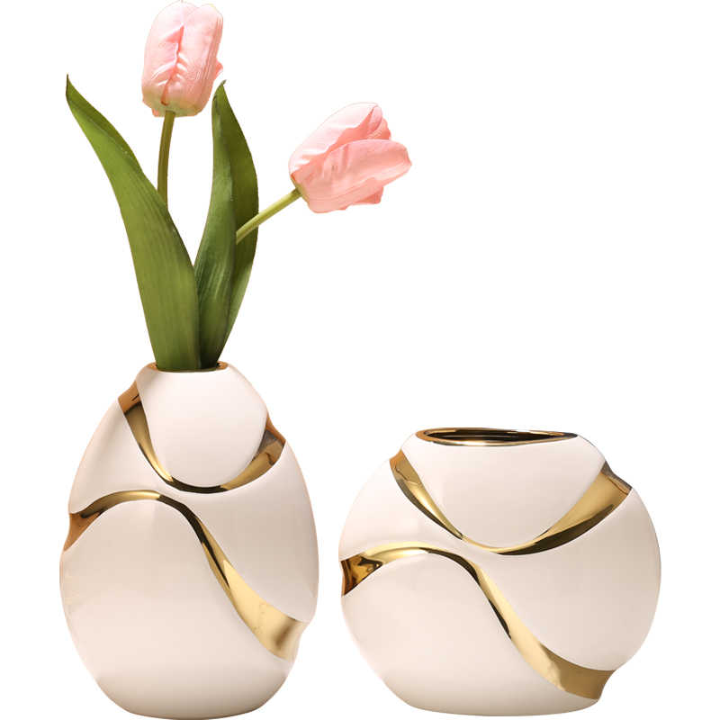 Creative, Light-Luxury Ceramic Vase Decoration For The Living Room
