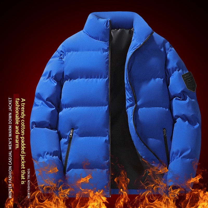 New Mens Padded Cotton Jacketextra Thick For Maximum Warmth