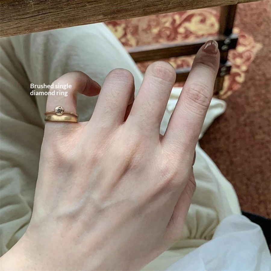 Brushed Ring For Womencolorfast And Subtly Luxurious