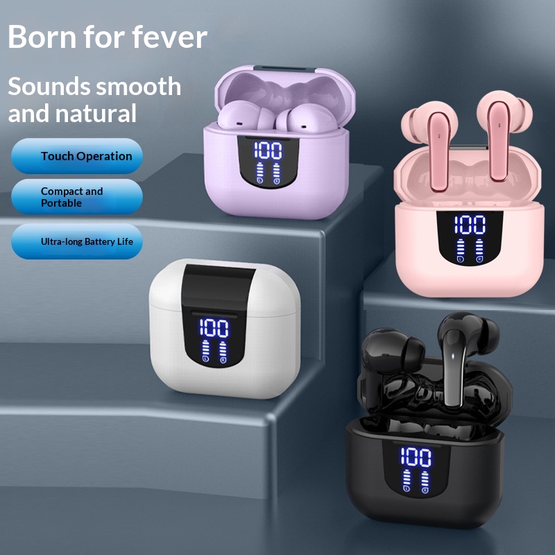 True Wireless Bluetooth Gaming Earbuds With Long Battery Life Low Latency And A High-definition Digital Display