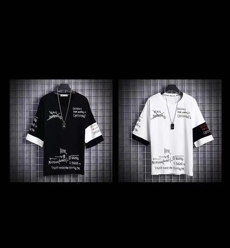 Mens Loose-fitting Japanese-style 34-sleeve Shirt For Spring And Summer