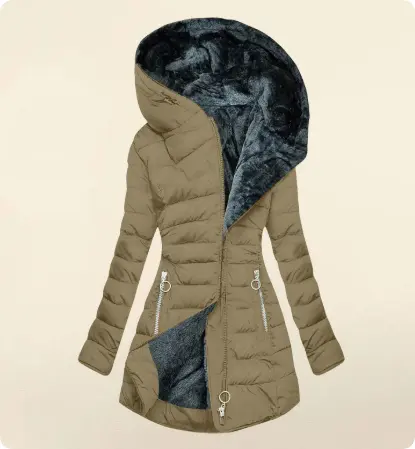 Slim-fit Cotton-padded Jacket Coat Hooded