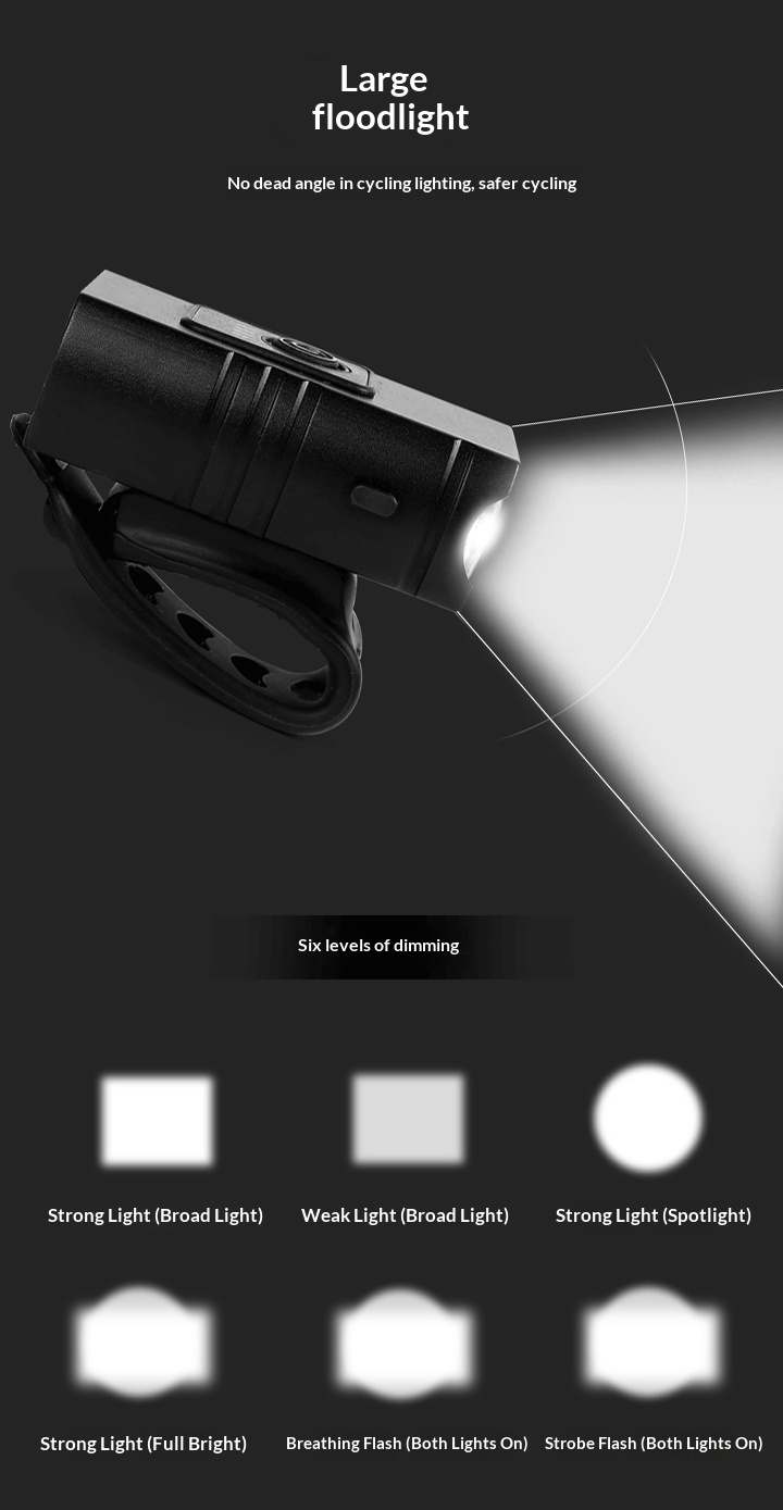 Close up of the black plastic material of the bicycle headlight