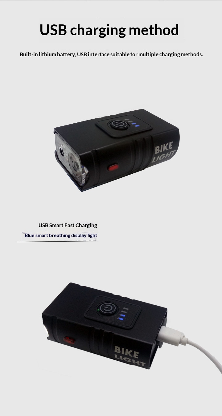 Lightweight safety light for night riding installed on a kid's bike