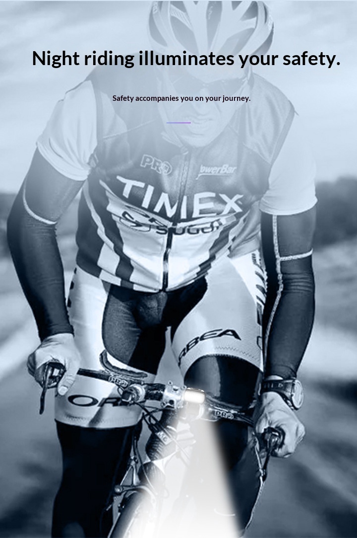 Digital battery indicator bike light plugged into a USB charger