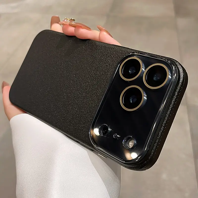 All-inclusive Shatter-resistant Phone Case With A Lychee-textured Finish