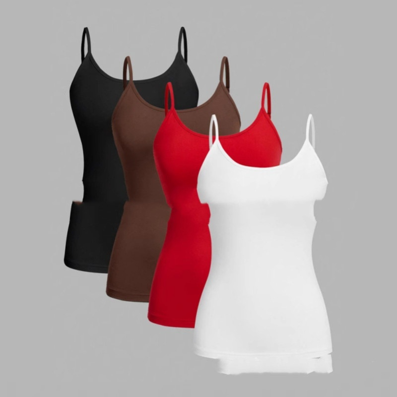 Womens Camisole With Adjustable Straps Form-fitting And Stretchy
