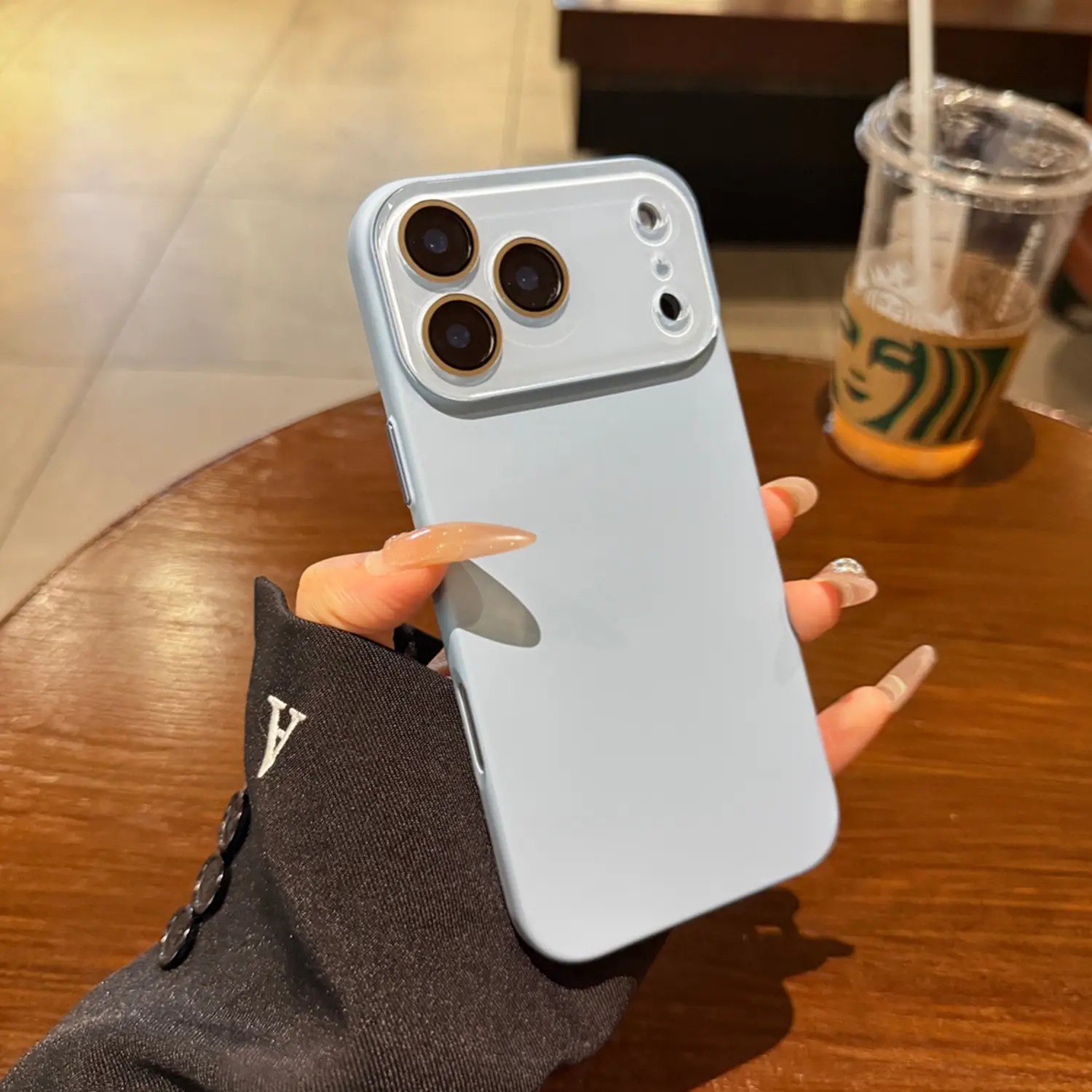 Matte Solid-color Skin-feel Crystal Full-body Lens-protecting Phone Case