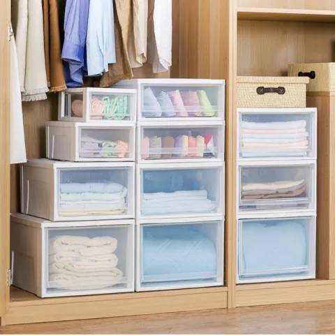 Drawer and Style Transparent Storage Box