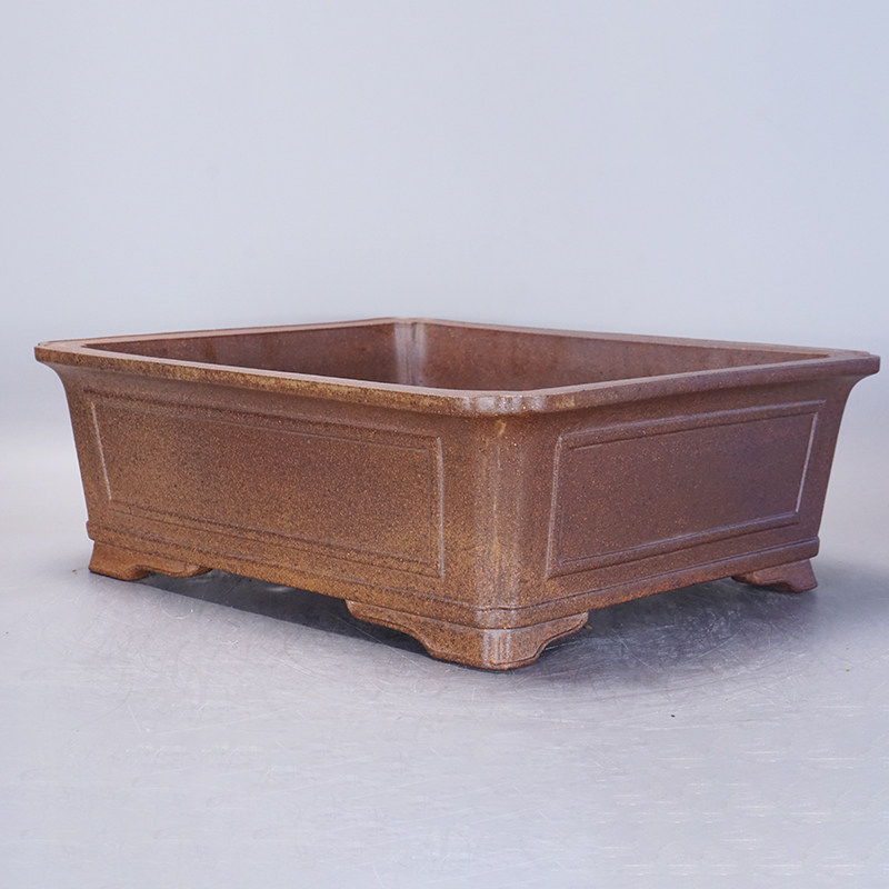 Handcrafted Widened Rectangular Clay Basin Fired With Firewood