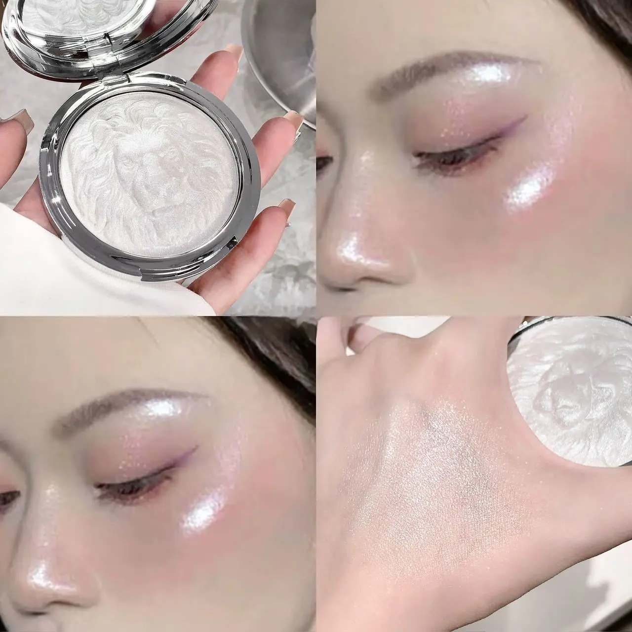 Portable Household High Gloss And Fine Glitter Grooming Powder