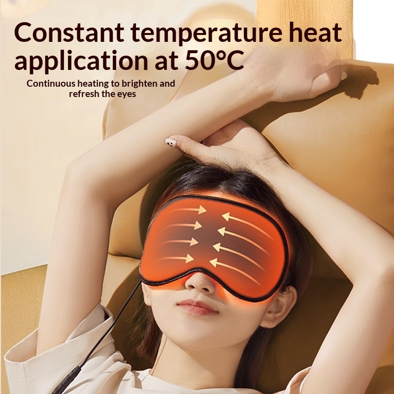 Solid-color Steam Eye Mask For Fatigue Relief