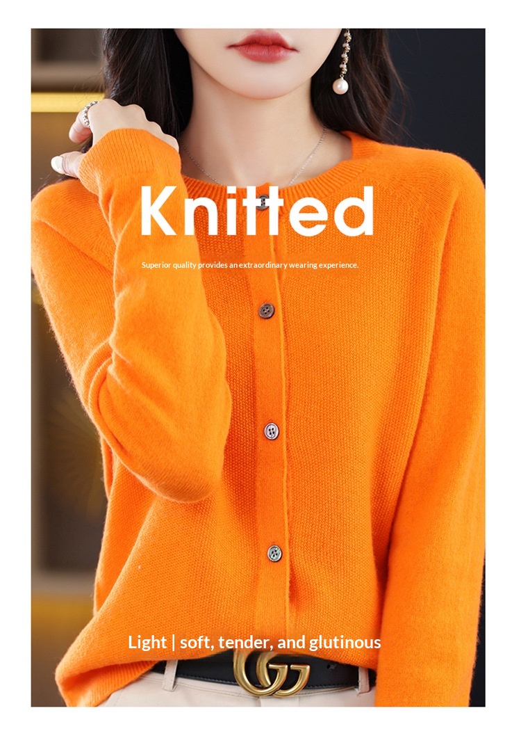 Osmanthus Needle Knit Cardigan For Women New AutumnWinter Korean-Style Design 2912dcf1 Bcb9 4b40 8ce1 Aec3a496df7d Trans