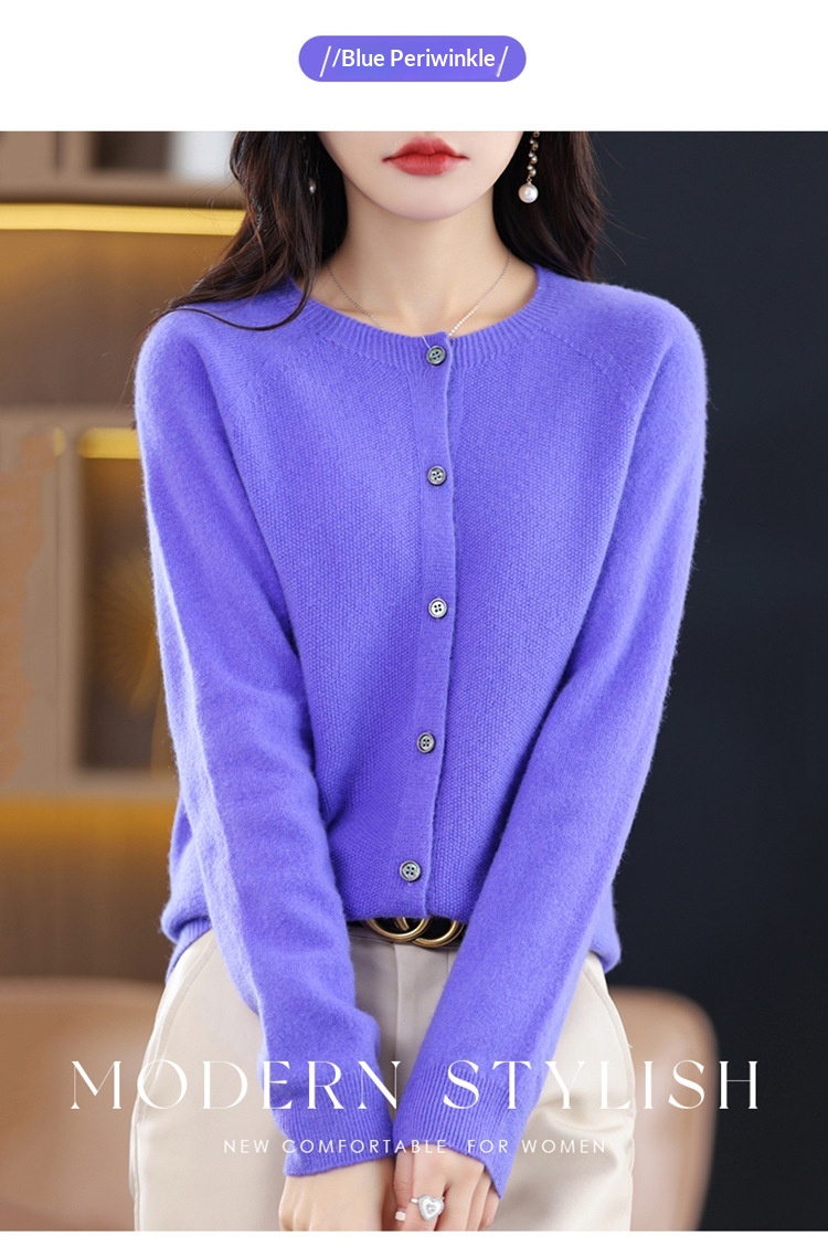 Osmanthus Needle Knit Cardigan For Women New AutumnWinter Korean-Style Design 6549729f 3f53 4e45 B1ca 86d4a4d663af Trans