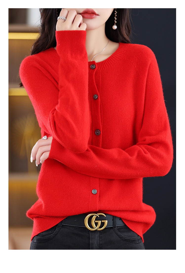 Osmanthus Needle Knit Cardigan For Women New AutumnWinter Korean-Style Design 67448f90 037b 4374 8976 8dbe41197953 Trans