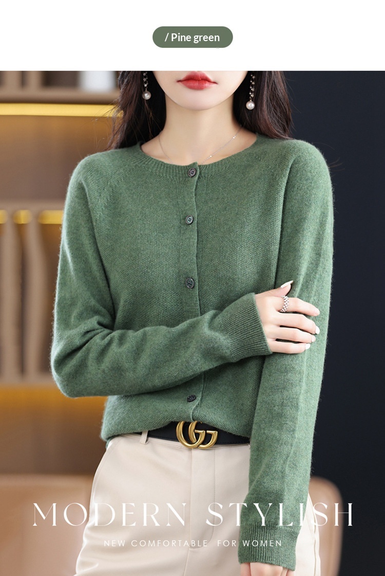 Osmanthus Needle Knit Cardigan For Women New AutumnWinter Korean-Style Design C533e2e1 C1d0 486f B958 2319a1db203e Trans