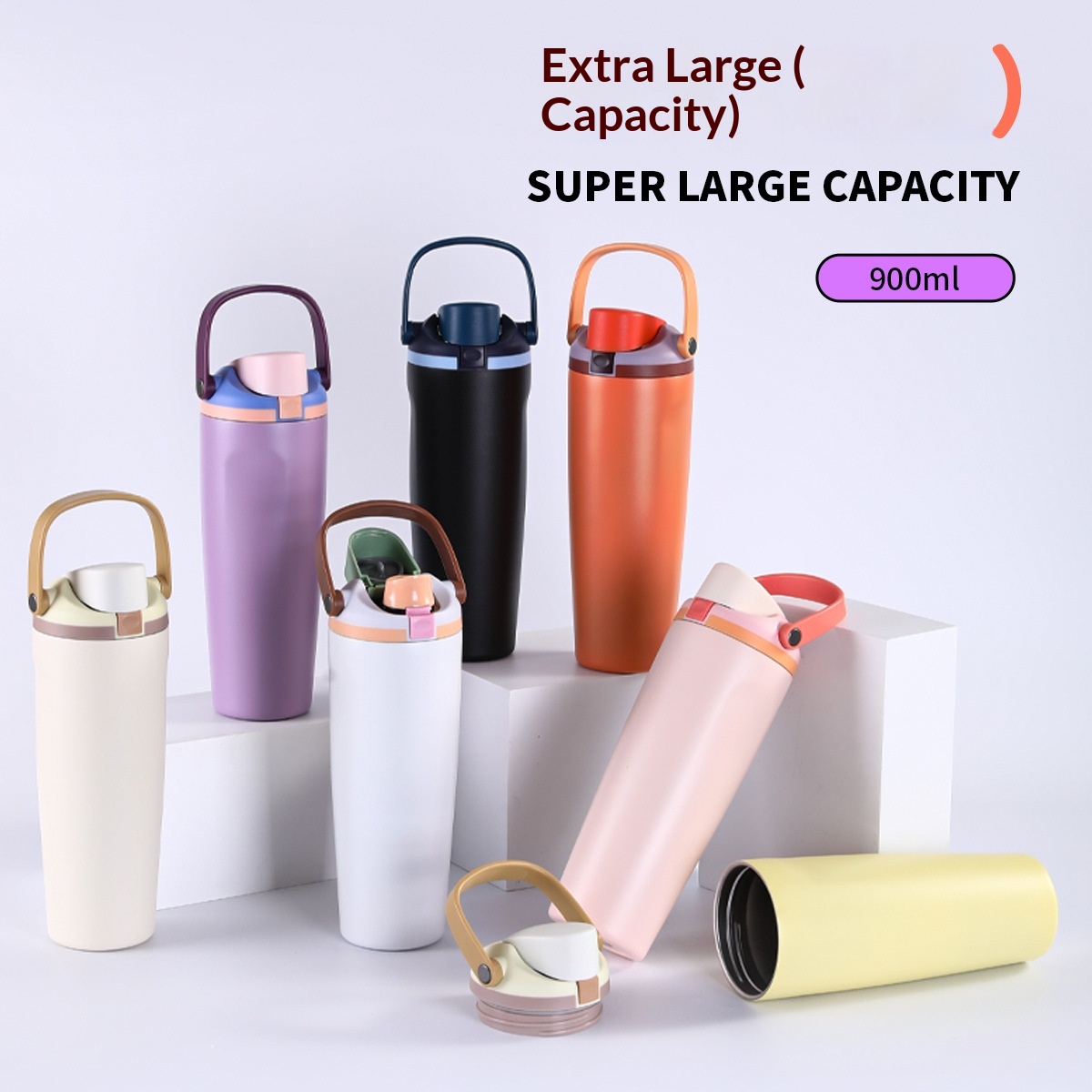 Car-mounted Bouncy Cup Made Of 304 Stainless Steel With A Double-layer Design