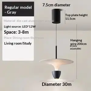 UFO Pendant Light For A Raising And Lowering Bedroom Headboard
