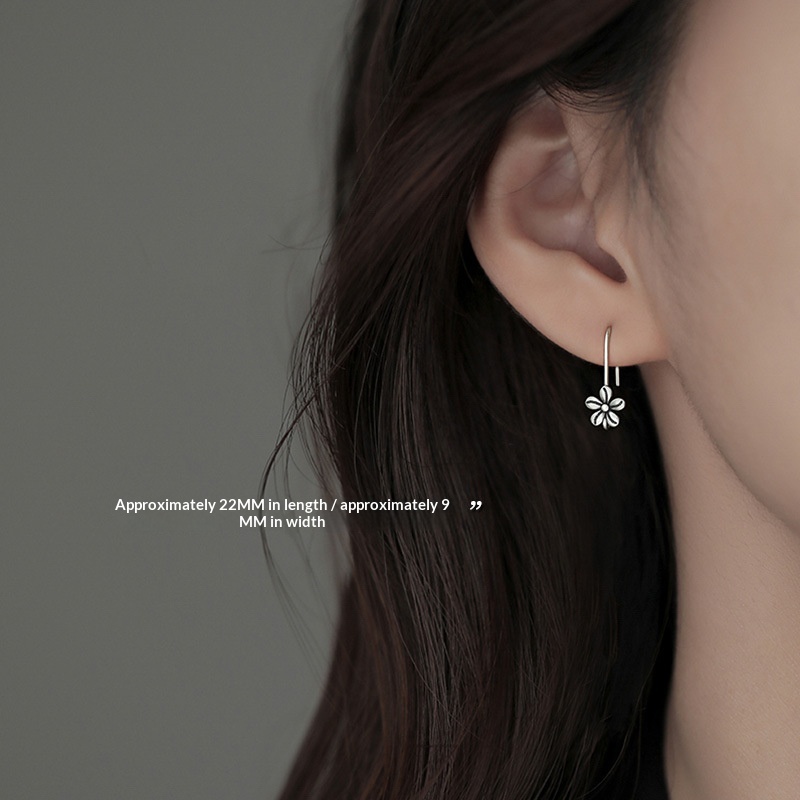 One Thought 925 Sterling Silver Flower Earrings For Women - Jewelry & Watches