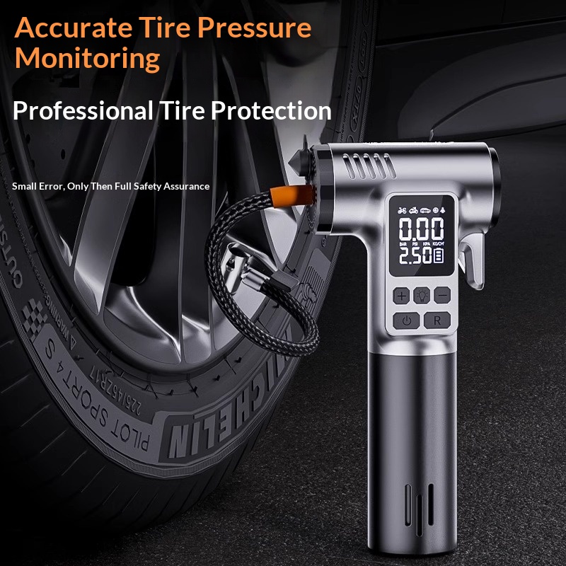 In-car Wireless Safety Hammer Tire Electric Air Portable Inflator