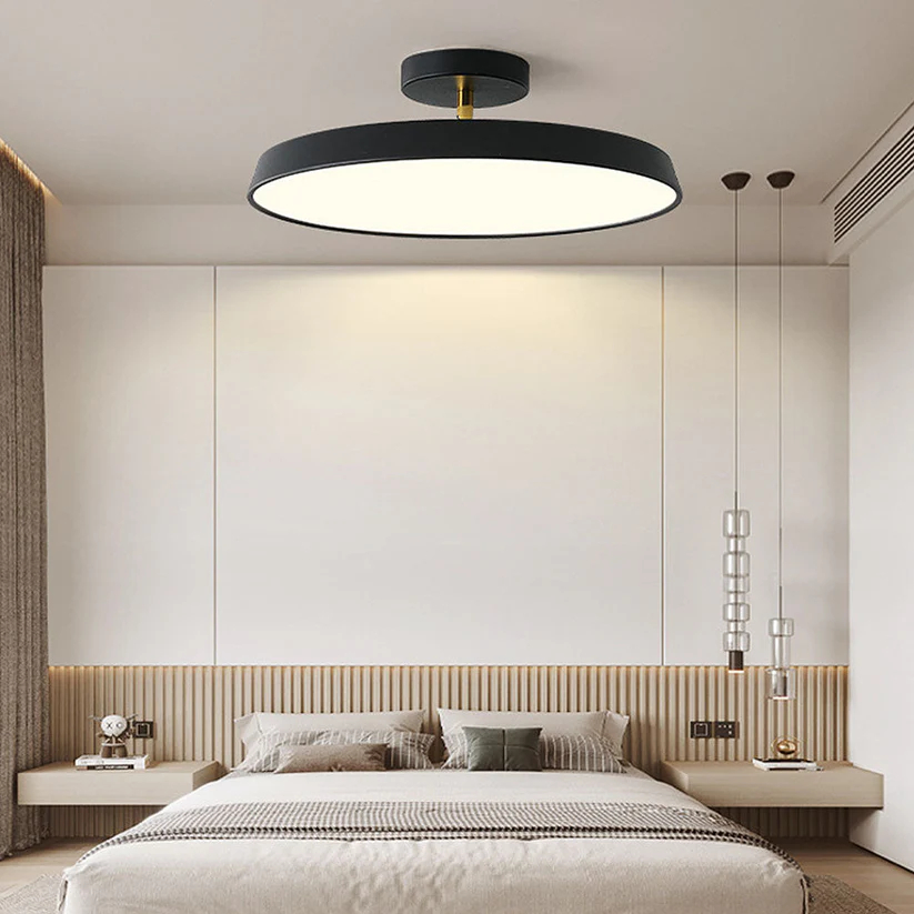 Modern Minimalist And Creative Light Luxury Round Ceiling Light For The Bedroom