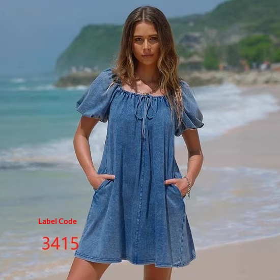 Casual Resort Crew Neck Dress