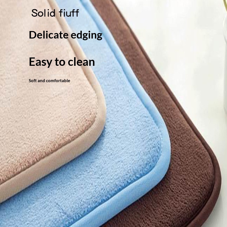 Non-slip Coral Fleece Bathroom Set Toilet Mat And Bathroom Floor Mat For Home Use