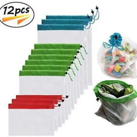 Fruit and Vegetable Multi-functional Splicing Beam Mouth Mesh Bag