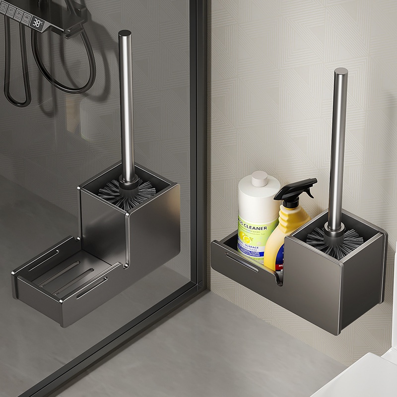 Multi-functional No-drilling-needed Toilet Brush For Home Use