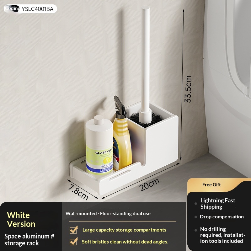 Multi-functional No-drilling-needed Toilet Brush For Home Use