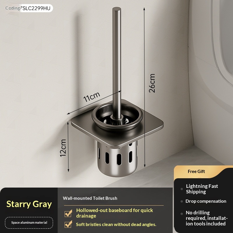 Multi-functional No-drilling-needed Toilet Brush For Home Use