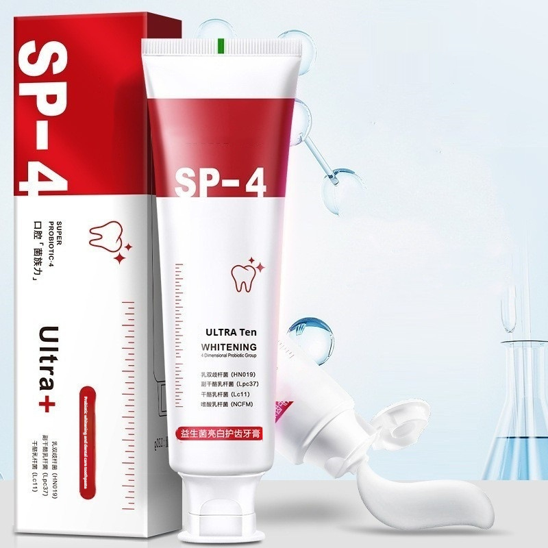 Shark probiotic whitening tooth enzyme toothpaste (red)