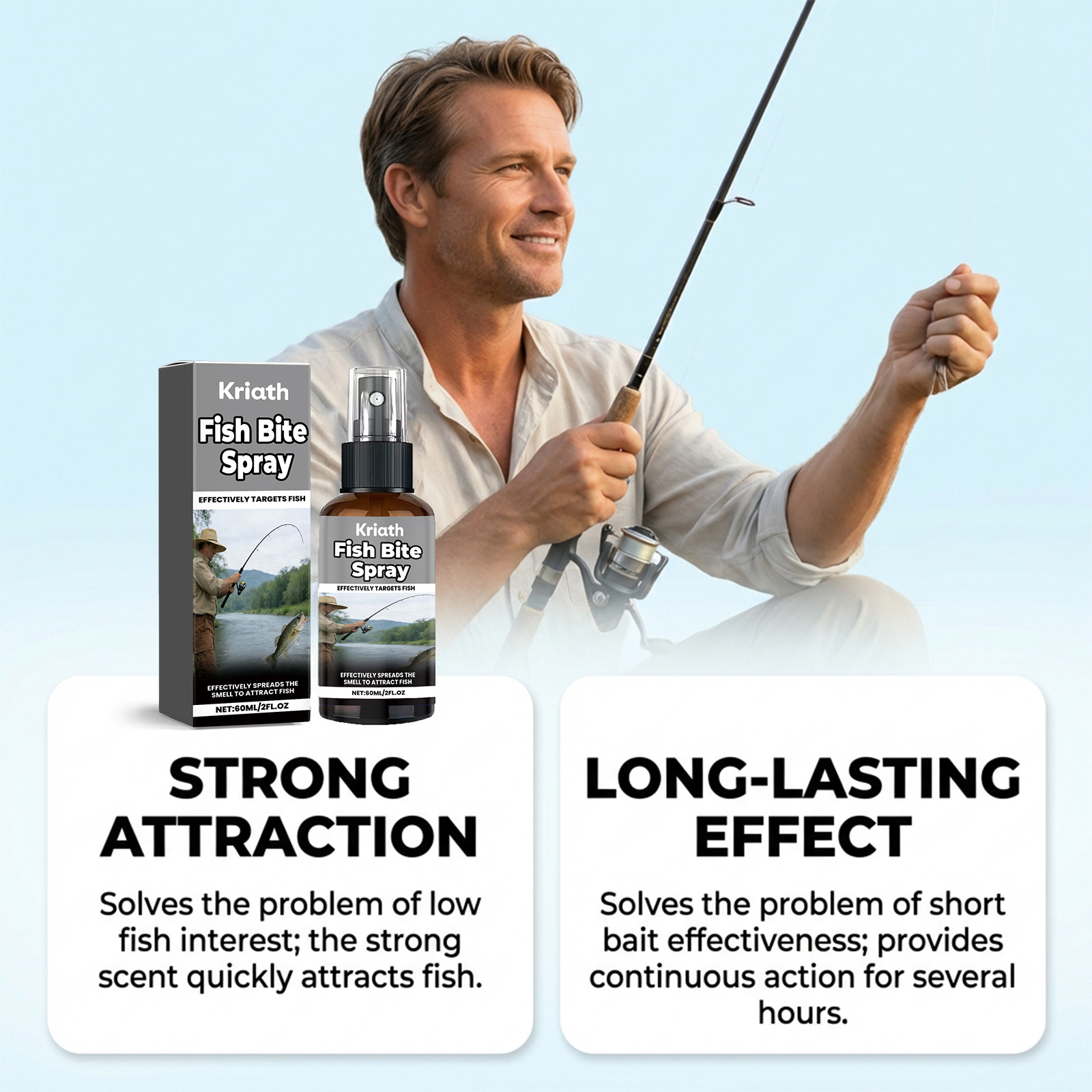 Portable And Easy-to-hook Fish Attractant