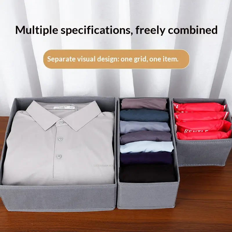 Multifunctional Foldable Storage Box For Clothes Pants And Socks In The Bedroom