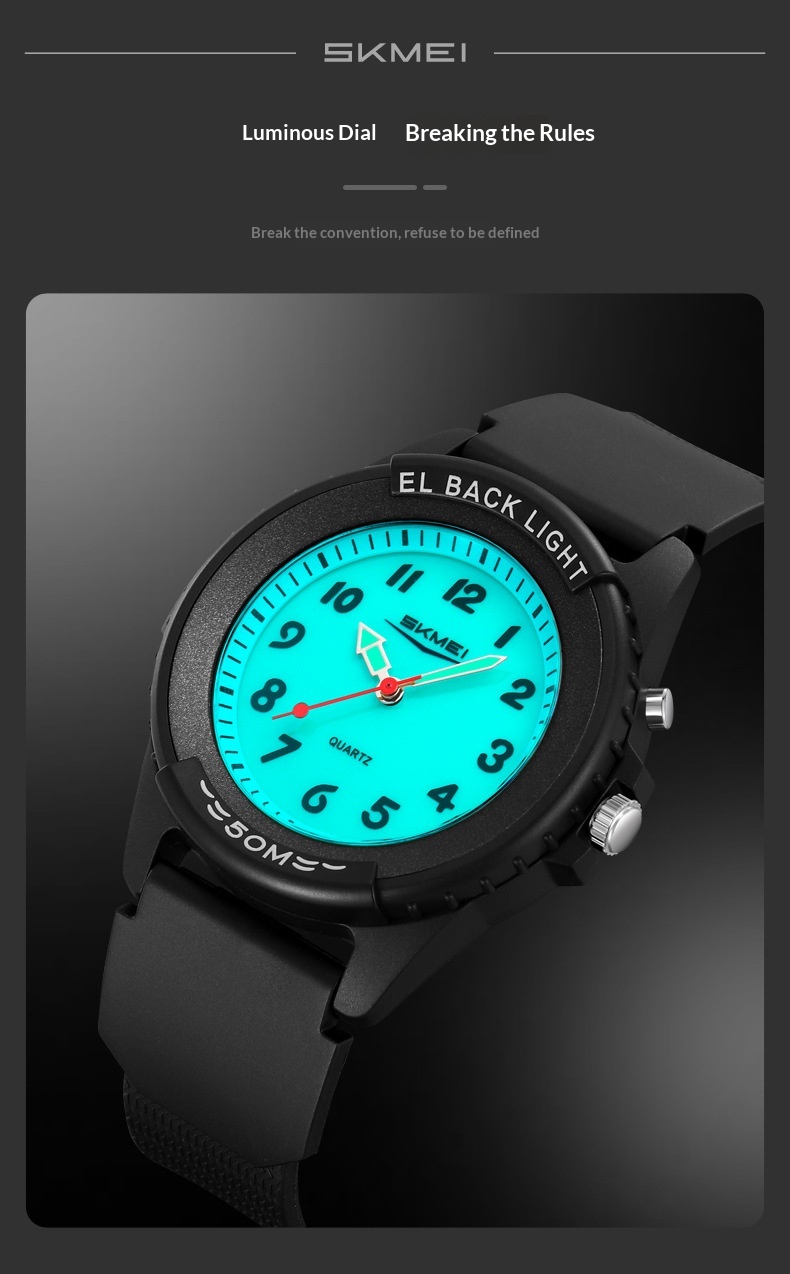 Skmei 2443 Trendy Luminous Water-resistant Quartz watch for Men