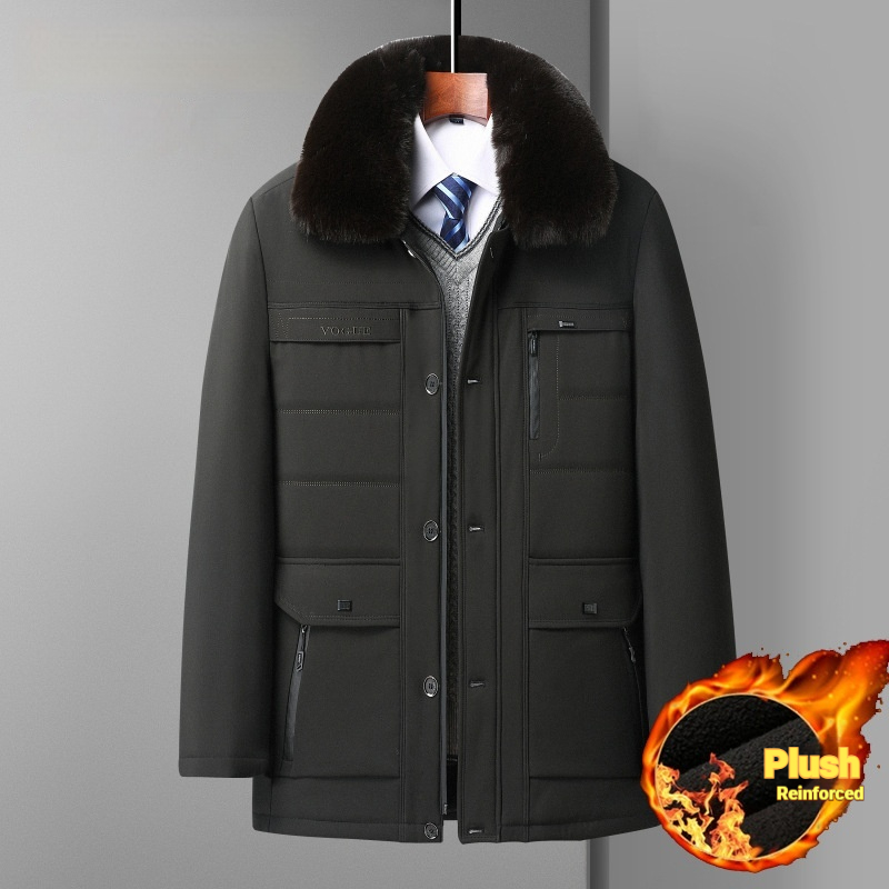Mid-age Mens Lambswool Jacket
