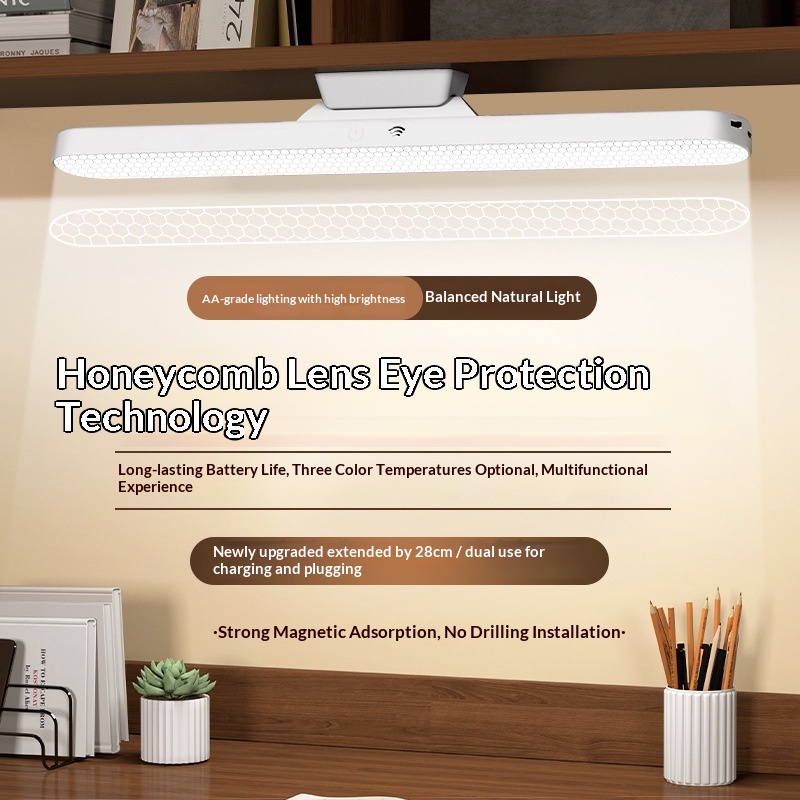 LED Smart Remote-controlled Wall-mounted Desk Lamp With Eye-care Stickers