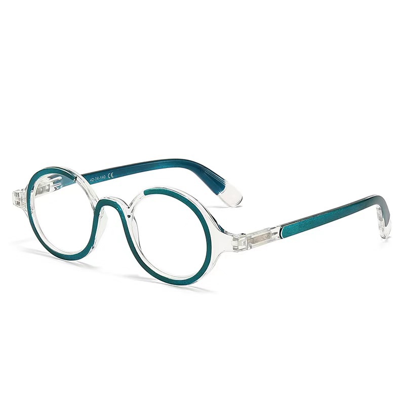Stylish Personalized Round Unisex Retro Blue-light-blocking Presbyopia Glasses - Image 4