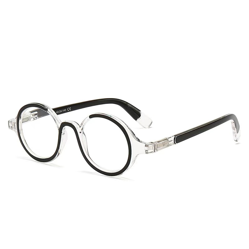 Stylish Personalized Round Unisex Retro Blue-light-blocking Presbyopia Glasses - Image 7