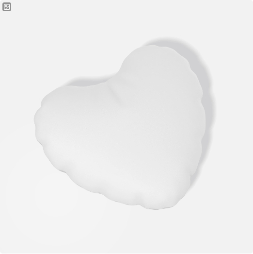 Striped Heart-Shaped Decorative Cushion For Princess-Style Girls Rooms And Living Rooms