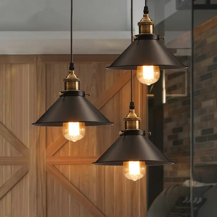 American Retro Petite Black Dress Iron Chandelier