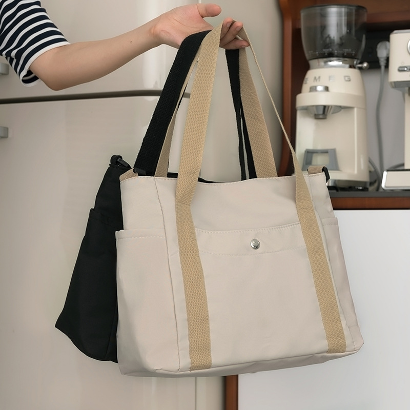 Stylish High-capacity Tote Shopping Bag That Can Be Carried By Hand Or Worn As A Crossbody Bag
