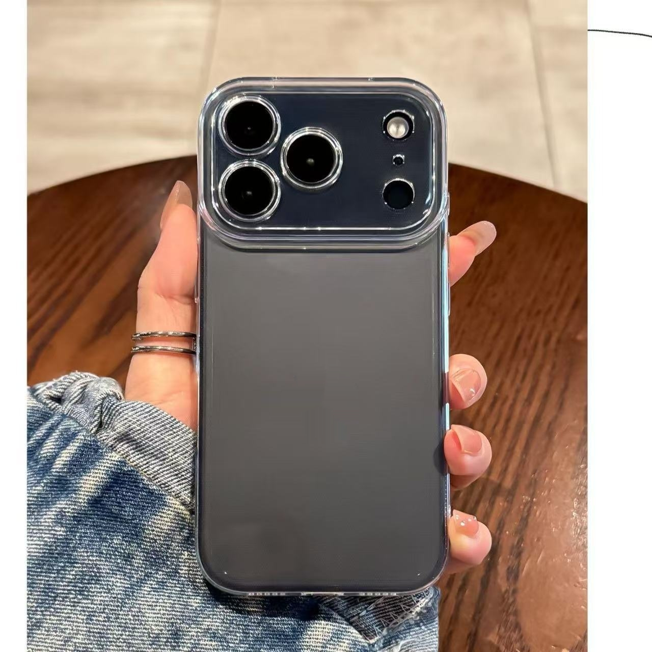 Simple Solid-color Shatter-resistant Transparent 16 Case